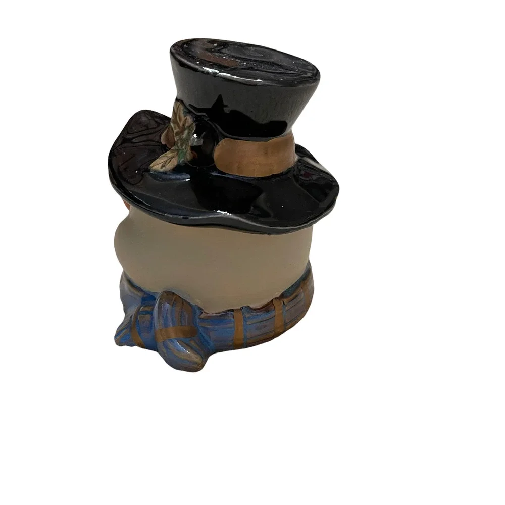 Kirkland's Potter's Garden Snowman‎ Candle Holder With Removable Hat 4.5